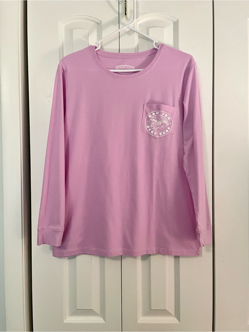 Ron Jon Lilac Long-Sleeve cotton blend Tee